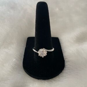 Women’s size 9 solitaire Moissanite ring